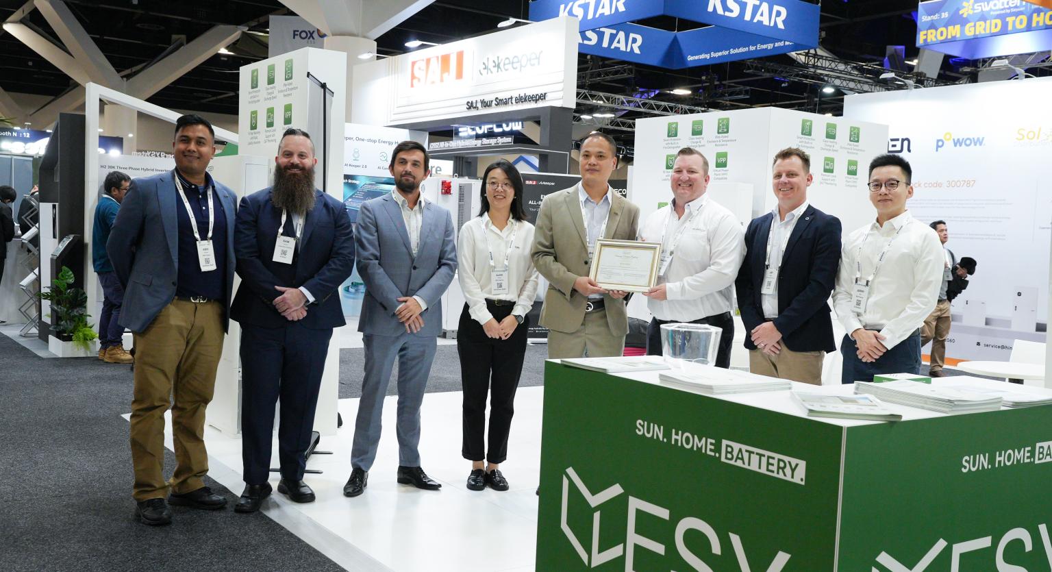 ESYsunhome representatives with Greentech at Smart Energy 2026